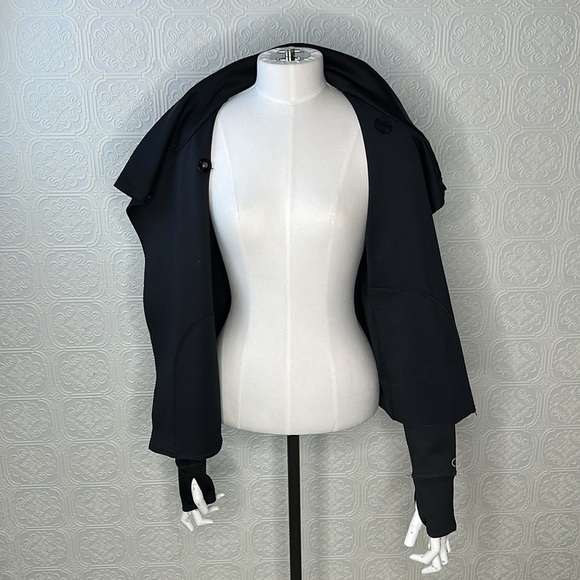 CALIA | Carrie Underwood Effortless Moto Jacket Caviar Black Size Small - Picture 7 of 13